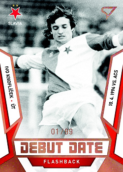 Ivo Knoflicek Slavia Praha SportZoo FORTUNA:LIGA 2022/23 2. serie Debut Date Flashback /99 #DF-1
